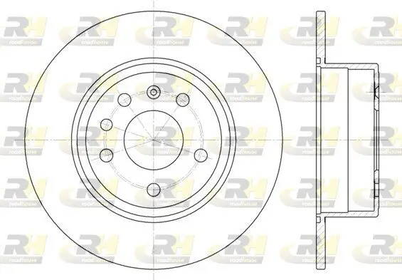 Bremsscheibe Hinterachse ROADHOUSE 6487.00
