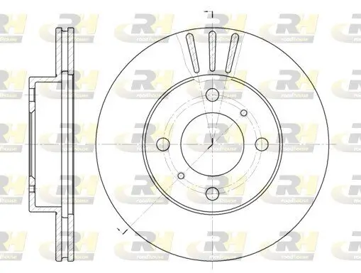 Bremsscheibe Vorderachse ROADHOUSE 6557.10