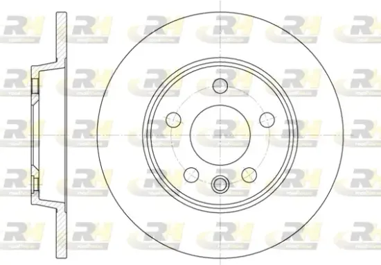 Bremsscheibe Hinterachse ROADHOUSE 6558.00 Bild Bremsscheibe Hinterachse ROADHOUSE 6558.00