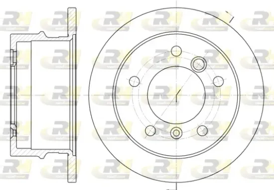 Bremsscheibe Hinterachse ROADHOUSE 6565.00 Bild Bremsscheibe Hinterachse ROADHOUSE 6565.00