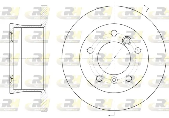Bremsscheibe Hinterachse ROADHOUSE 6566.00