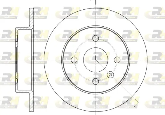 Bremsscheibe Hinterachse ROADHOUSE 6570.00