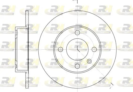Bremsscheibe Hinterachse ROADHOUSE 6616.00