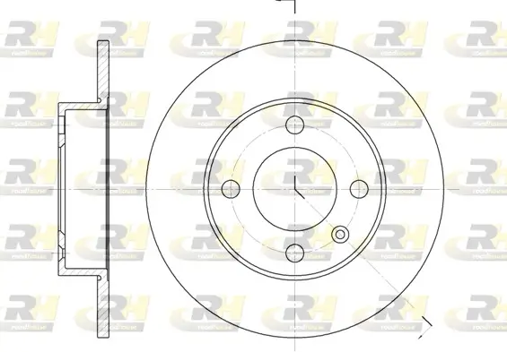 Bremsscheibe Hinterachse ROADHOUSE 6616.00