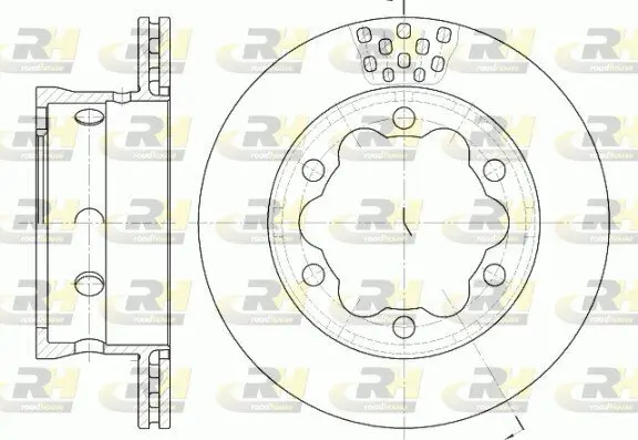 Bremsscheibe Hinterachse ROADHOUSE 6623.10