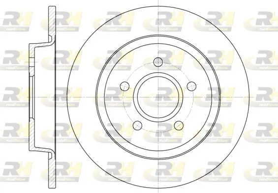 Bremsscheibe Hinterachse ROADHOUSE 6712.00