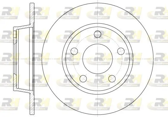 Bremsscheibe Hinterachse ROADHOUSE 6723.00