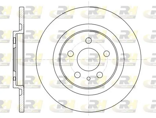 Bremsscheibe Hinterachse ROADHOUSE 6736.00 Bild Bremsscheibe Hinterachse ROADHOUSE 6736.00