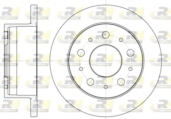 Bremsscheibe Hinterachse ROADHOUSE 6741.00