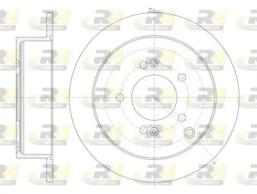 Bremsscheibe Hinterachse ROADHOUSE 6756.00 Bild Bremsscheibe Hinterachse ROADHOUSE 6756.00