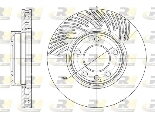 Bremsscheibe Vorderachse links Vorderachse ROADHOUSE 6773.10
