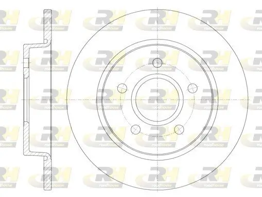 Bremsscheibe Hinterachse ROADHOUSE 6846.00 Bild Bremsscheibe Hinterachse ROADHOUSE 6846.00