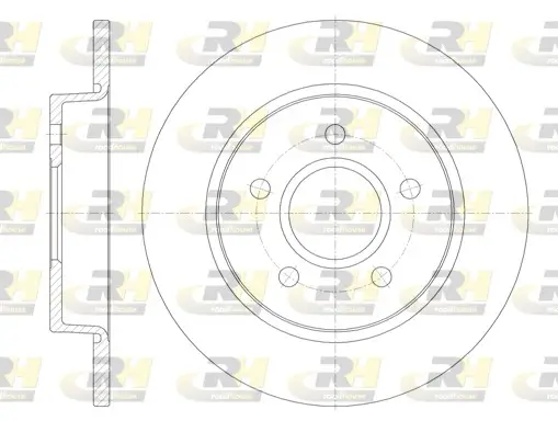 Bremsscheibe Hinterachse ROADHOUSE 6846.00 Bild Bremsscheibe Hinterachse ROADHOUSE 6846.00