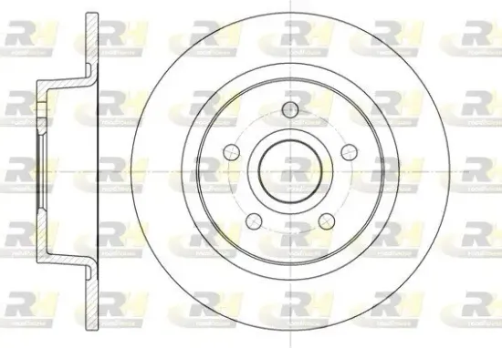 Bremsscheibe Hinterachse ROADHOUSE 6863.00 Bild Bremsscheibe Hinterachse ROADHOUSE 6863.00