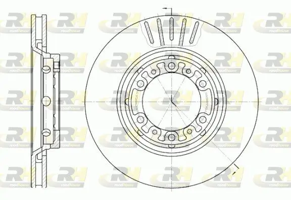 Bremsscheibe Vorderachse ROADHOUSE 6883.10
