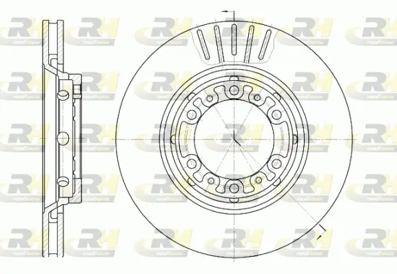 Bremsscheibe Vorderachse ROADHOUSE 6883.10