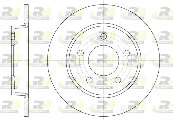 Bremsscheibe Hinterachse ROADHOUSE 6906.00