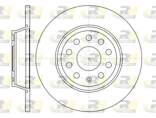 Bremsscheibe Hinterachse ROADHOUSE 6973.00 Bild Bremsscheibe Hinterachse ROADHOUSE 6973.00