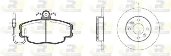 Bremsensatz, Scheibenbremse ROADHOUSE 8141.00 Bild Bremsensatz, Scheibenbremse ROADHOUSE 8141.00
