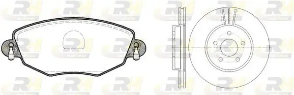 Bremsensatz, Scheibenbremse ROADHOUSE 8776.00