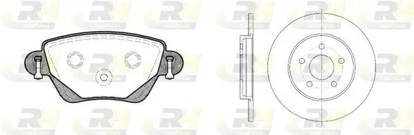 Bremsensatz, Scheibenbremse ROADHOUSE 8777.00