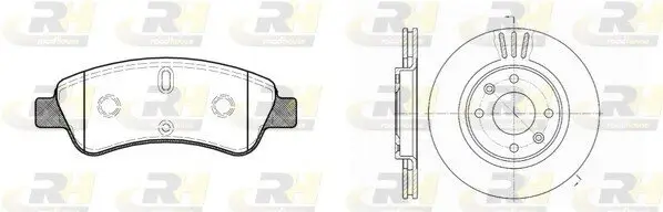 Bremsensatz, Scheibenbremse ROADHOUSE 8840.00