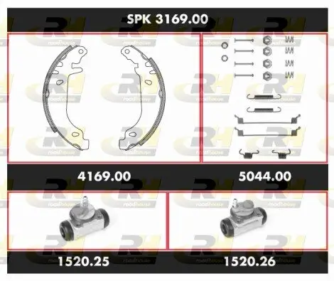 Bremsensatz, Trommelbremse ROADHOUSE SPK 3169.00 Bild Bremsensatz, Trommelbremse ROADHOUSE SPK 3169.00