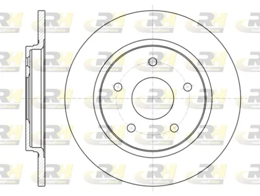 Bremsscheibe Hinterachse ROADHOUSE 61394.00