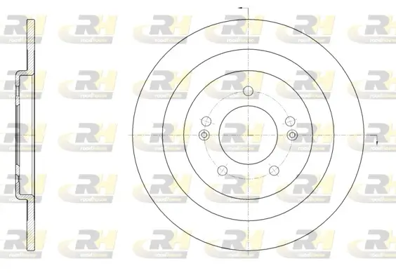 Bremsscheibe Hinterachse ROADHOUSE 61437.00