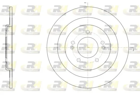 Bremsscheibe Hinterachse ROADHOUSE 61437.00 Bild Bremsscheibe Hinterachse ROADHOUSE 61437.00