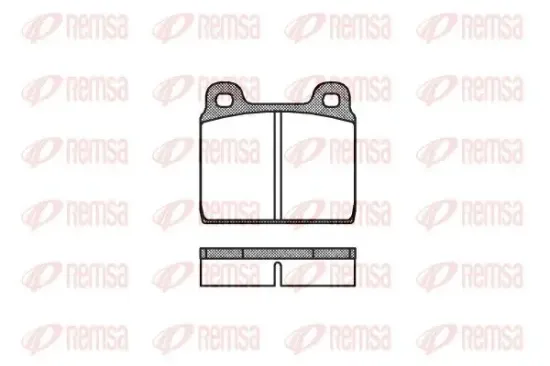 Bremsbelagsatz, Scheibenbremse Vorderachse REMSA 0002.20 Bild Bremsbelagsatz, Scheibenbremse Vorderachse REMSA 0002.20