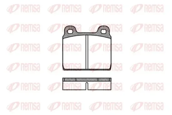 Bremsbelagsatz, Scheibenbremse Vorderachse REMSA 0002.20 Bild Bremsbelagsatz, Scheibenbremse Vorderachse REMSA 0002.20