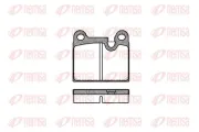 Bremsbelagsatz, Scheibenbremse Vorderachse REMSA 0006.80