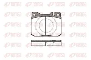 Bremsbelagsatz, Scheibenbremse REMSA 0010.40