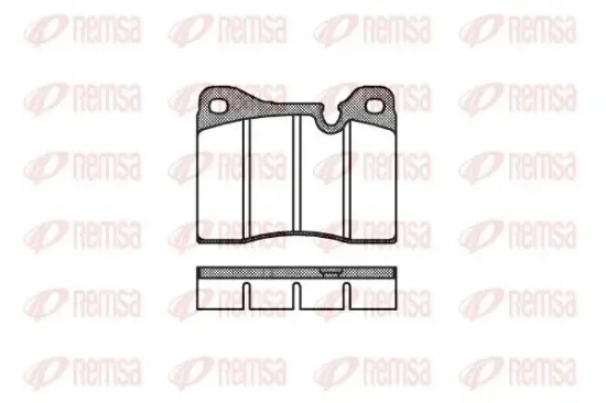Bremsbelagsatz, Scheibenbremse REMSA 0011.20 Bild Bremsbelagsatz, Scheibenbremse REMSA 0011.20