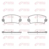Bremsbelagsatz, Scheibenbremse Hinterachse REMSA 0021.36