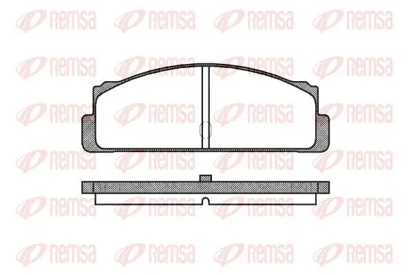 Bremsbelagsatz, Scheibenbremse REMSA 0022.10
