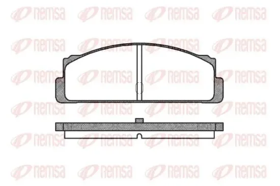 Bremsbelagsatz, Scheibenbremse REMSA 0022.10 Bild Bremsbelagsatz, Scheibenbremse REMSA 0022.10
