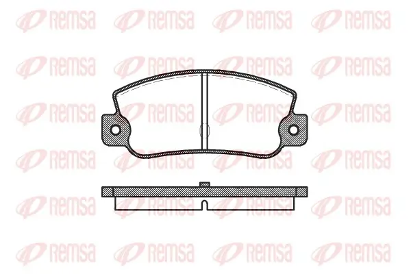 Bremsbelagsatz, Scheibenbremse Vorderachse REMSA 0025.30