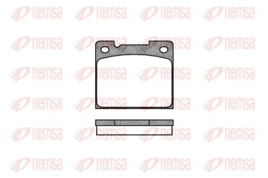Bremsbelagsatz, Scheibenbremse Hinterachse REMSA 0039.30 Bild Bremsbelagsatz, Scheibenbremse Hinterachse REMSA 0039.30
