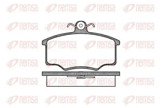 Bremsbelagsatz, Scheibenbremse REMSA 0046.00 Bild Bremsbelagsatz, Scheibenbremse REMSA 0046.00