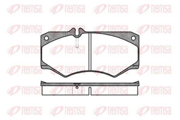 Bremsbelagsatz, Scheibenbremse Vorderachse REMSA 0047.30