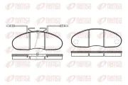 Bremsbelagsatz, Scheibenbremse REMSA 0048.12