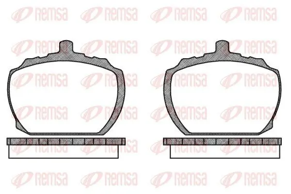 Bremsbelagsatz, Scheibenbremse Vorderachse REMSA 0058.10