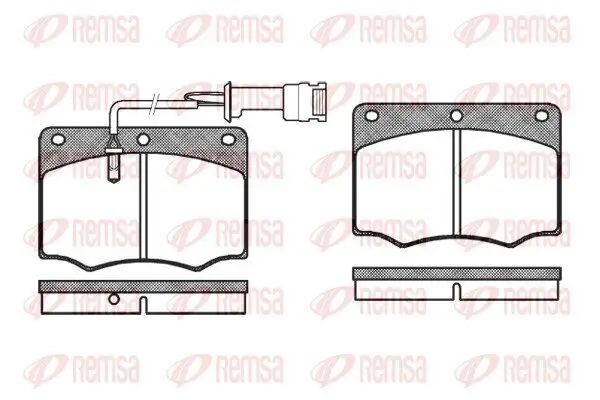 Bremsbelagsatz, Scheibenbremse Vorderachse REMSA 0064.02