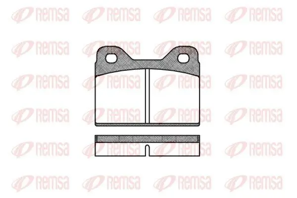 Bremsbelagsatz, Scheibenbremse REMSA 0073.00