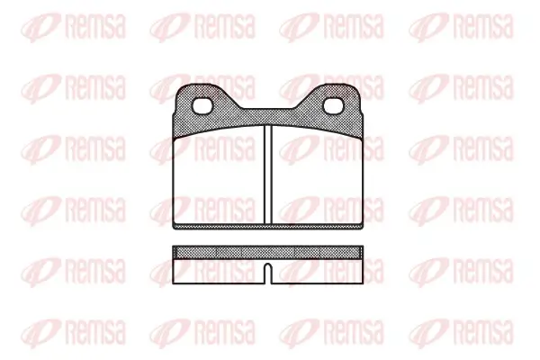 Bremsbelagsatz, Scheibenbremse Vorderachse REMSA 0073.00
