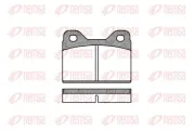 Bremsbelagsatz, Scheibenbremse Vorderachse REMSA 0073.00