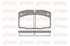 Bremsbelagsatz, Scheibenbremse Vorderachse REMSA 0101.00