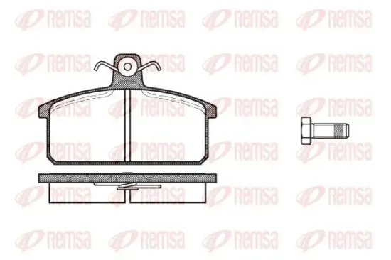 Bremsbelagsatz, Scheibenbremse REMSA 0128.00 Bild Bremsbelagsatz, Scheibenbremse REMSA 0128.00